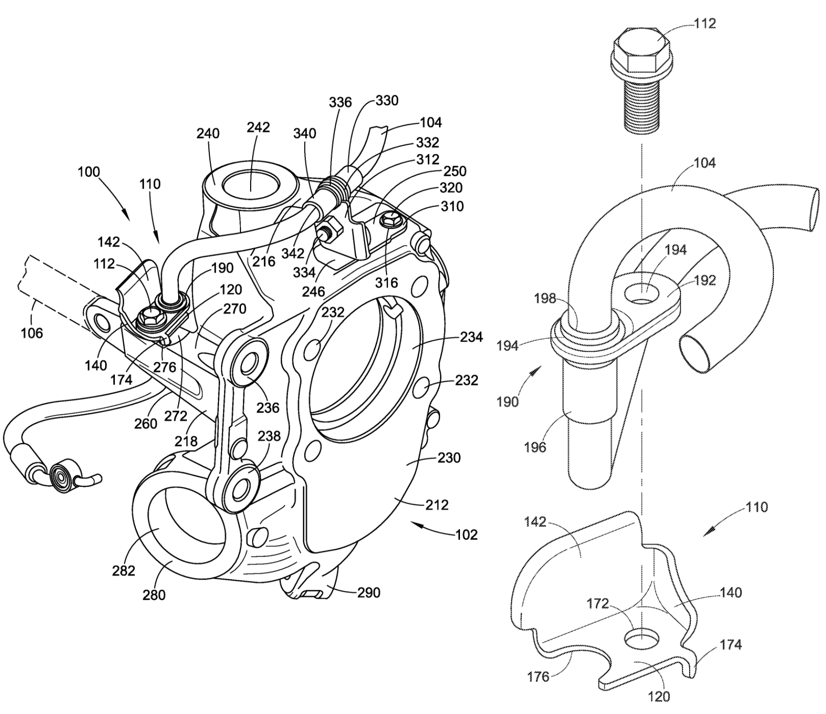 Vehicle hydraulic brake hose assembly